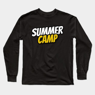 Summer Camp Adventures-Gold and white Long Sleeve T-Shirt